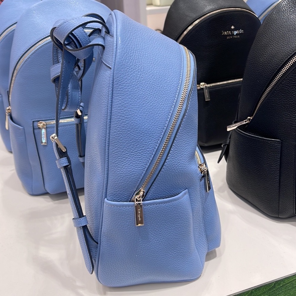 Kate Spade Leila Pebbled Leather Medium Dome Backpack
Dusty Blue - Picture 10 of 16
